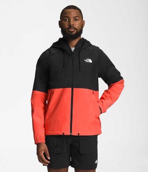 The North Face Antora Hoodie Regnjacka Herr Svarta Orange | SVERIGE FJPWDA