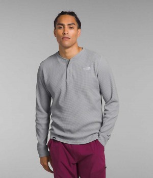 The North Face Canyon Fog Thermal Long Sleeve Henley T-Shirt Herr Grå | SE ODKCLT