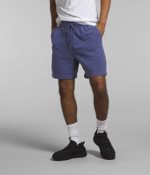 The North Face Garment Dye Fleece Shorts Herr Blå | SVERIGE NOGAYP