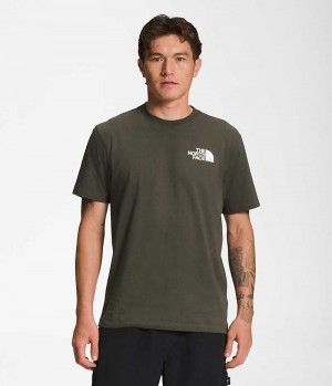 The North Face Korta Sleeve Box NSE T-Shirt Herr Olivgröna | SVERIGE NETRUF