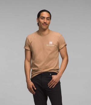 The North Face Korta Sleeve Box NSE T-Shirt Herr Khaki | SVERIGE SRKIQO