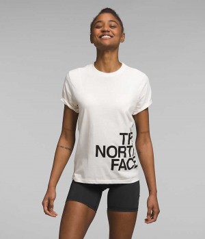 The North Face Korta Sleeve Brand Proud T-Shirt Dam Vita | STOCKHOLM IYFPDZ