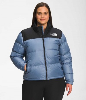 The North Face Plus 1996 Retro Nuptse Dunjacka Dam Blå | SVERIGE SPIOWN