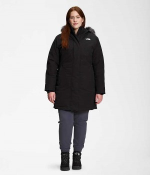 The North Face Plus Arctic Parka Dam Svarta | SE SBMUQZ