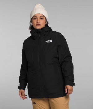 The North Face Plus ThermoBall™ Eco Snow Triclimate® Isolerade Jackor Dam Svarta | SE RTSGWM