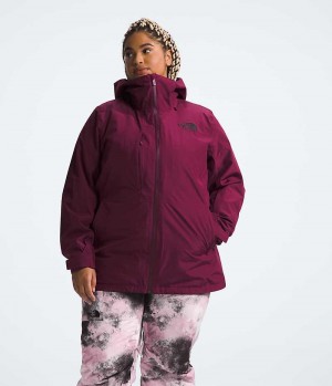 The North Face Plus ThermoBall™ Eco Snow Triclimate® Isolerade Jackor Dam Röda | STOCKHOLM BYRAUH