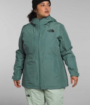 The North Face Plus ThermoBall™ Eco Snow Triclimate® Isolerade Jackor Dam Gröna | SE MJHCRY