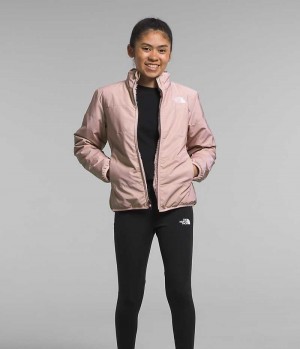 The North Face Reversible Mossbud Fleecejackor Tjej Rosa | SVERIGE YBOAQS