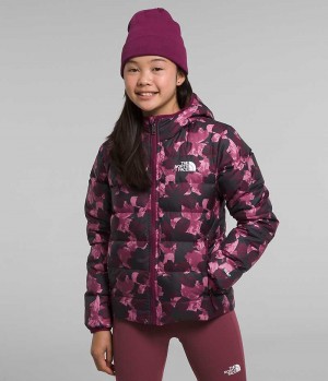 The North Face Reversible North Hooded Dunjacka Tjej Fuchsia | SVERIGE RCIKUT