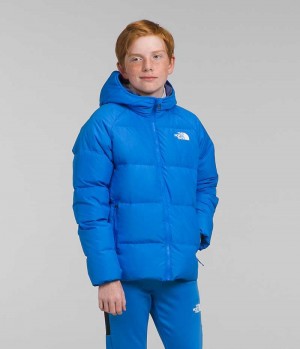 The North Face Reversible North Hooded Dunjacka Pojke Blå | SVERIGE CUGKWS