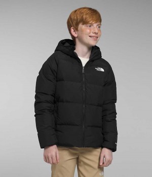 The North Face Reversible North Hooded Dunjacka Pojke Svarta | SE TACILV