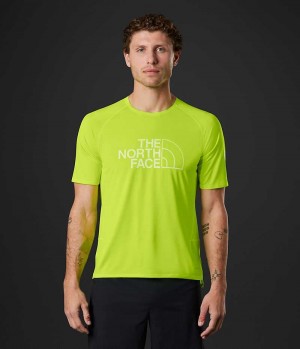 The North Face Summit Series High Trail Run Korta Sleeve T-Shirt Herr Gröna | SE VIATNK