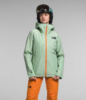 The North Face ThermoBall™ Eco Snow Triclimate® Isolerade Jackor Dam Mintgröna | SE IWTZDO