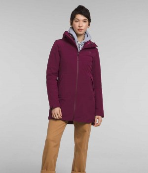 The North Face ThermoBall™ Eco Triclimate® Parka Dam Vinröda | STOCKHOLM ZKSEAY