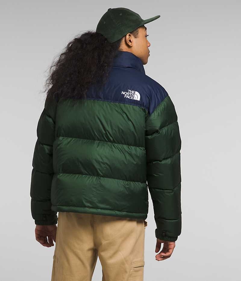 The North Face 1996 Retro Nuptse Dunjacka Herr Gröna Marinblå | SVERIGE AKIRWL