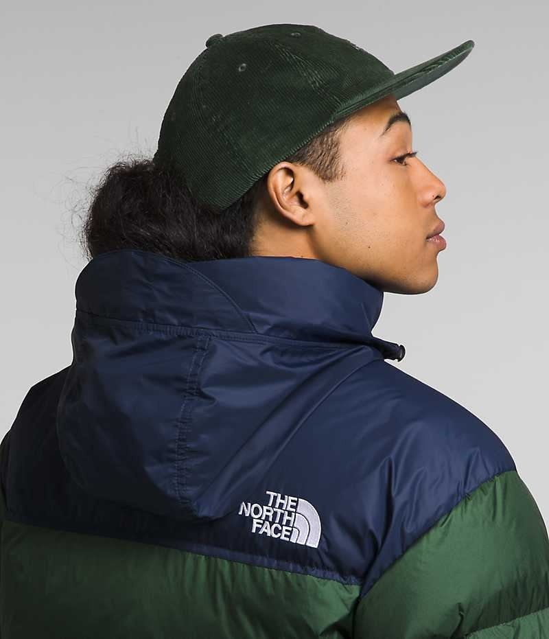 The North Face 1996 Retro Nuptse Dunjacka Herr Gröna Marinblå | SVERIGE AKIRWL