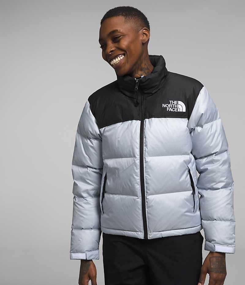 The North Face 1996 Retro Nuptse Dunjacka Dam Svarta Vita | SVERIGE IJOFDE