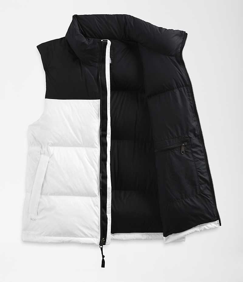 The North Face 1996 Retro Nuptse Dunväst Herr Vita Svarta | SE VWJGUT