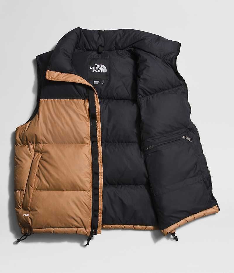 The North Face 1996 Retro Nuptse Dunväst Herr Khaki Svarta | SVERIGE CLKDFV