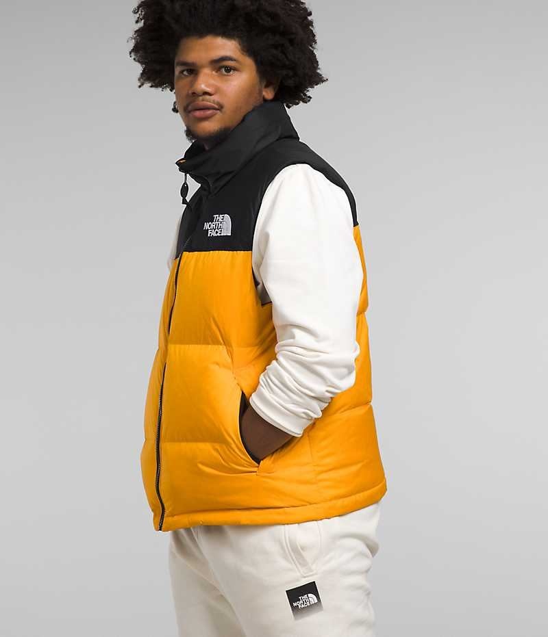 The North Face 1996 Retro Nuptse Dunväst Herr Guld Svarta | SVERIGE YLBDCJ