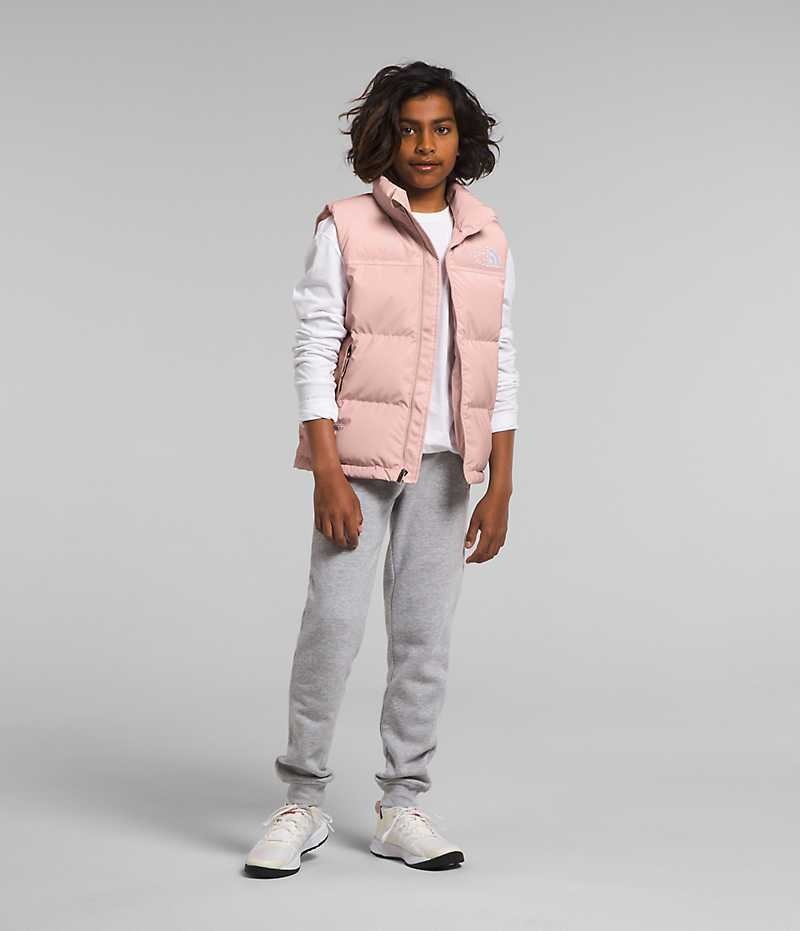 The North Face 1996 Retro Nuptse Väst Pojke Rosa | STOCKHOLM SVXROE