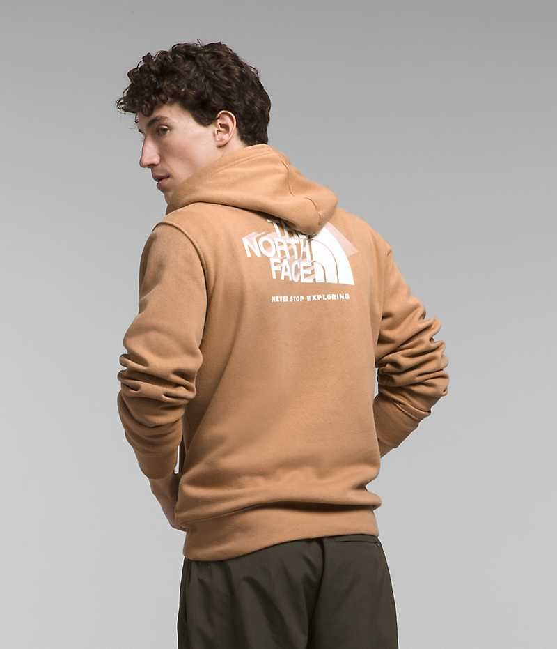 The North Face Box NSE Pullover Hoodie Herr Khaki | SE HMGCBO