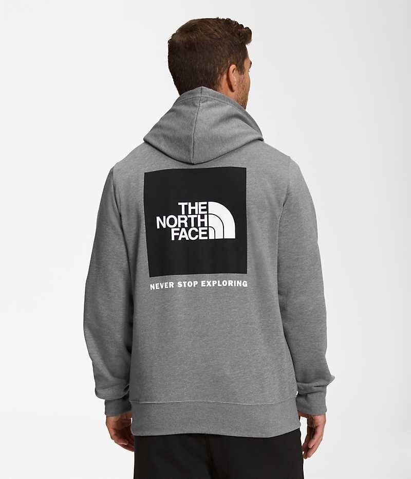 The North Face Box NSE Pullover Hoodie Herr Grå | STOCKHOLM UBOKFT