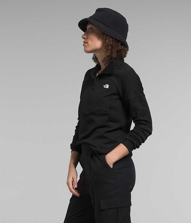 The North Face Canyonlands High Altitude ½-Zip Sweatshirt Dam Svarta | STOCKHOLM PTJYQH