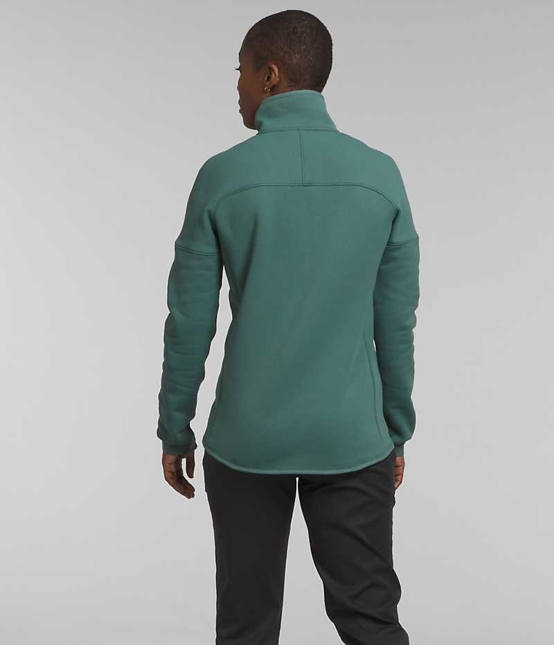 The North Face Canyonlands High Altitude ½-Zip Sweatshirt Dam Gröna | SE YPKCRL