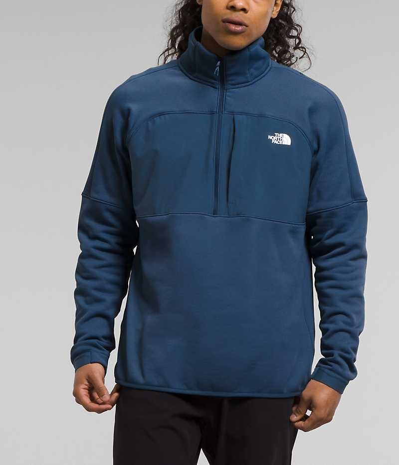 The North Face Canyonlands High Altitude ½-Zip Pullover Herr Blå | SVERIGE WBVOFC