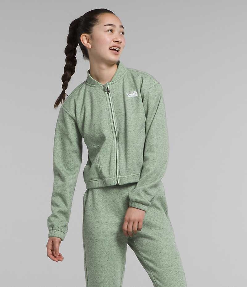 The North Face Cozy Dream Full-Zip Fleecejackor Tjej Mintgröna | STOCKHOLM KJLCBU