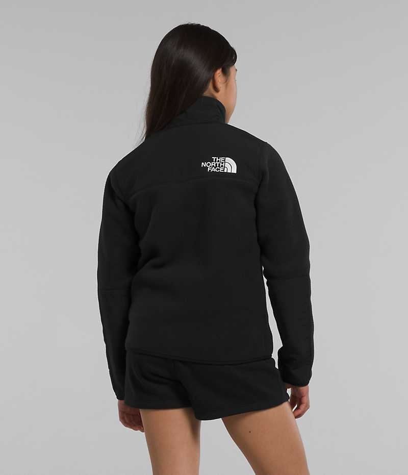 The North Face Denali Fleecejackor Tjej Svarta | SE FJQTPD