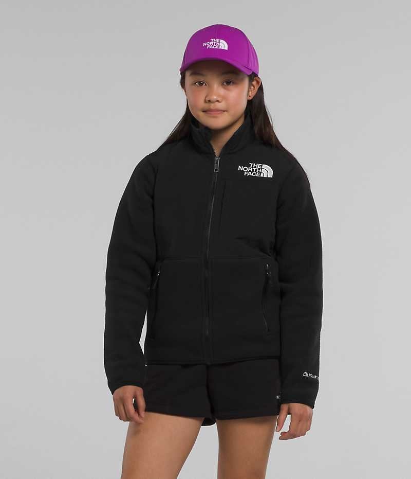 The North Face Denali Fleecejackor Tjej Svarta | SE FJQTPD