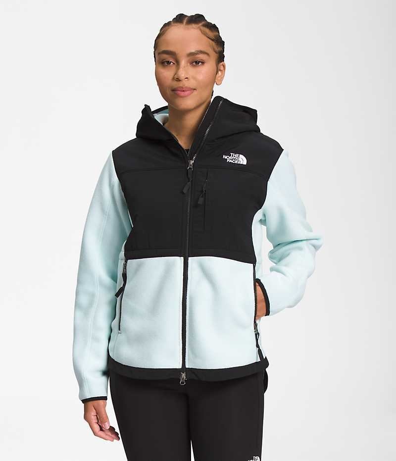 The North Face Denali Hoodie Fleecejackor Dam Svarta Turkos | SE LONYIF