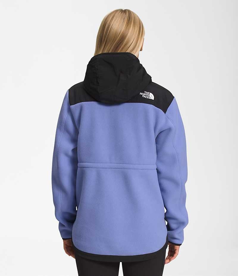 The North Face Denali Hoodie Fleecejackor Dam Svarta Blå | SVERIGE LEFRND