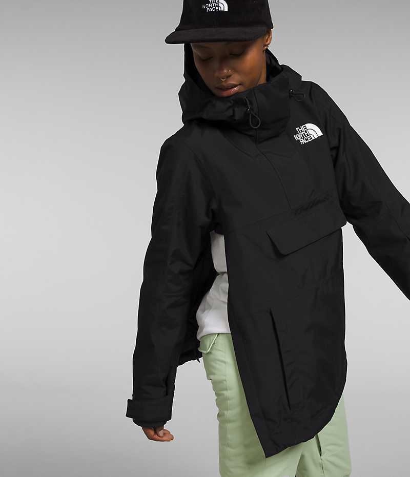 The North Face Driftview Anorak Isolerade Jackor Dam Svarta | STOCKHOLM SKZQHL