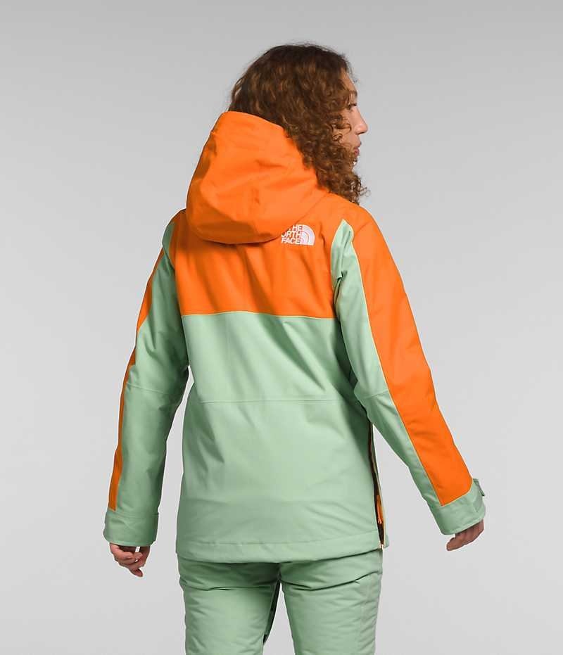 The North Face Driftview Anorak Isolerade Jackor Dam Mintgröna Orange | SE CASMLQ