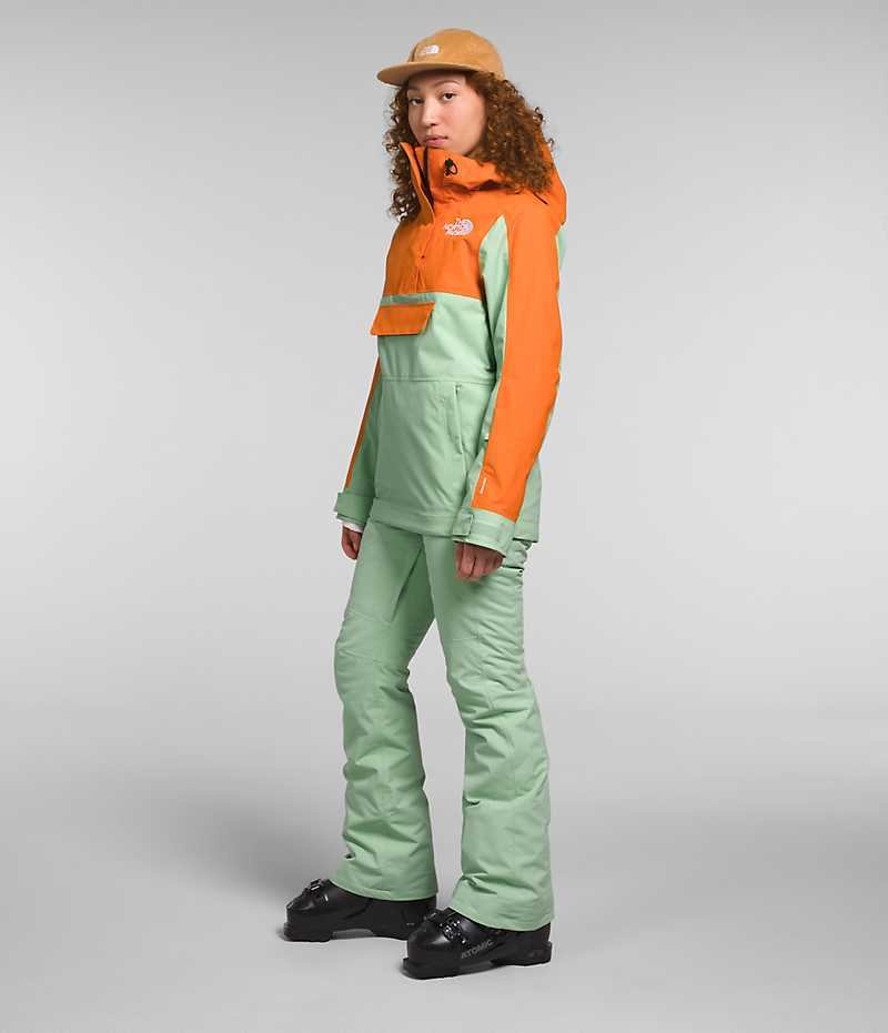 The North Face Driftview Anorak Isolerade Jackor Dam Mintgröna Orange | SE CASMLQ