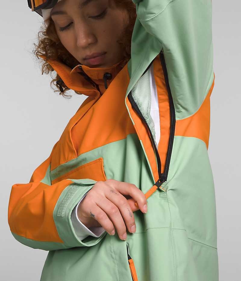 The North Face Driftview Anorak Isolerade Jackor Dam Mintgröna Orange | SE CASMLQ