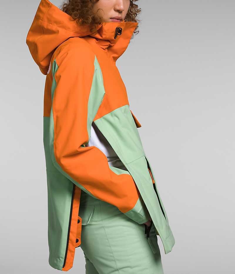 The North Face Driftview Anorak Isolerade Jackor Dam Mintgröna Orange | SE CASMLQ