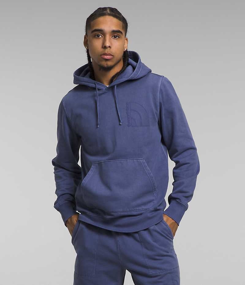 The North Face Garment Dye Hoodie Herr Blå | SVERIGE PWRLXQ