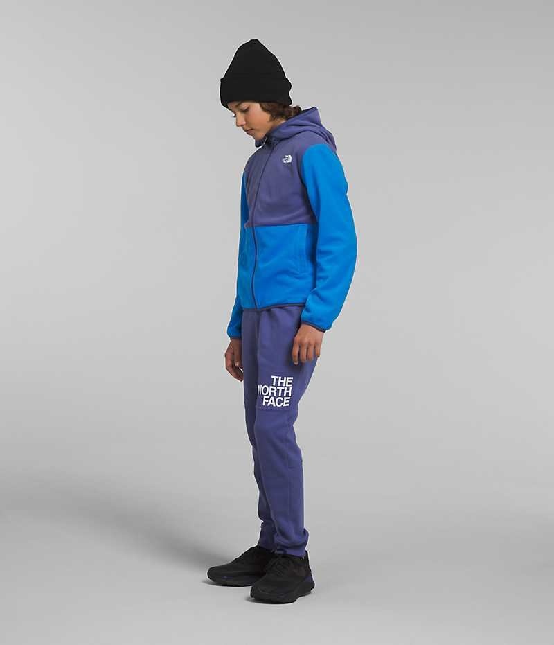 The North Face Glacier Full-Zip Hooded Fleecejackor Pojke Blå | STOCKHOLM PFOTYM