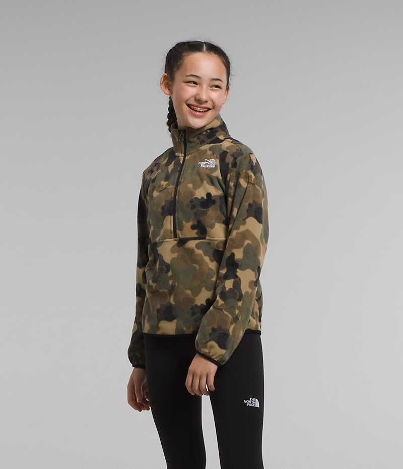 The North Face Glacier ¼-Zip Pullover Tjej Camo | SVERIGE THFYRJ