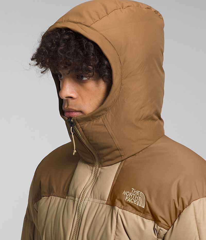 The North Face Lhotse Reversible Hoodie Dunjacka Herr Khaki | STOCKHOLM BFIHKS