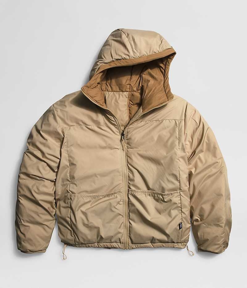 The North Face Lhotse Reversible Hoodie Dunjacka Herr Khaki | STOCKHOLM BFIHKS