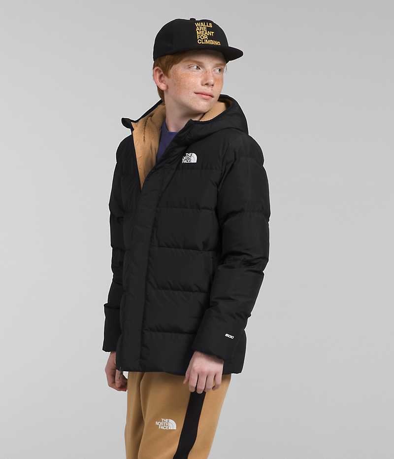 The North Face North Down Fleece-Fodrade Parka Pojke Svarta | SE DKESHX