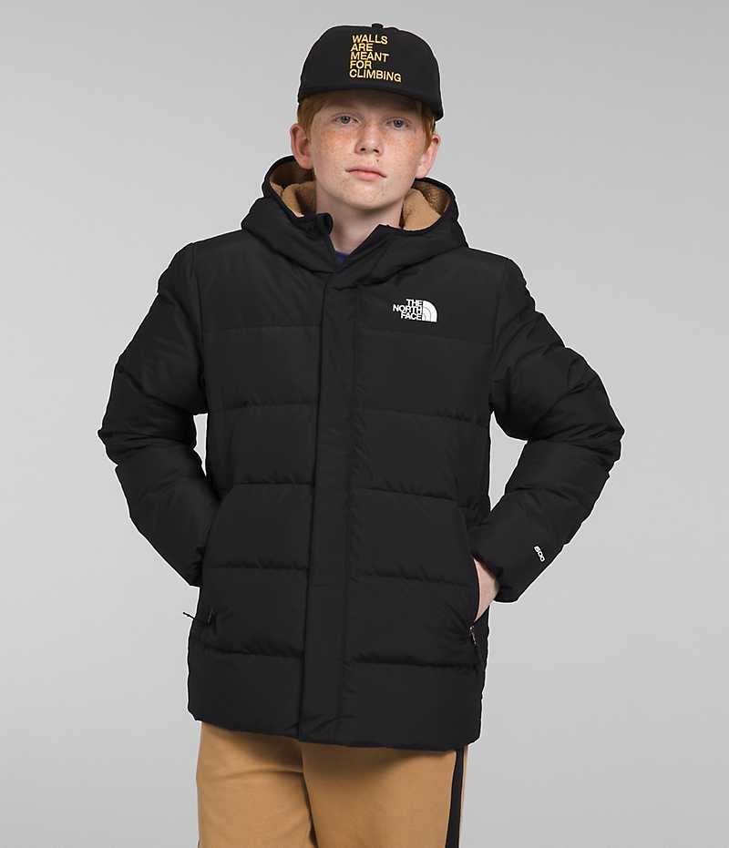 The North Face North Down Fleece-Fodrade Parka Pojke Svarta | SE DKESHX