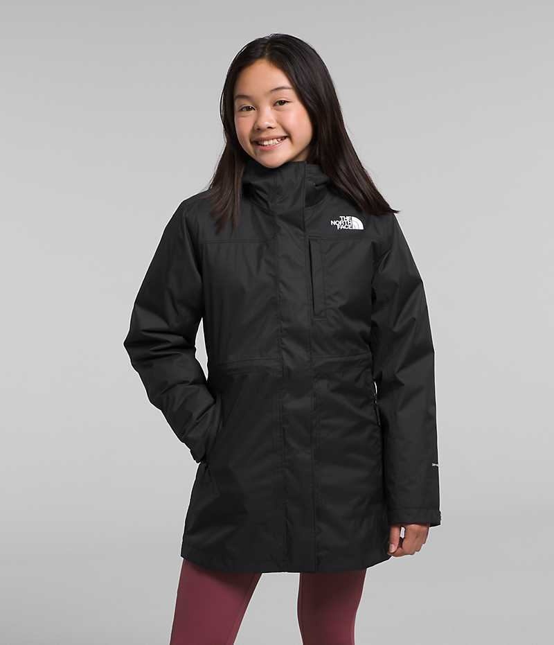 The North Face North Triclimate® Dunjacka Tjej Svarta | SVERIGE PRENXZ