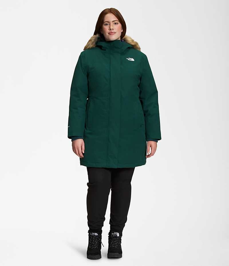 The North Face Plus Arctic Parka Dam Gröna | STOCKHOLM KJYFLI