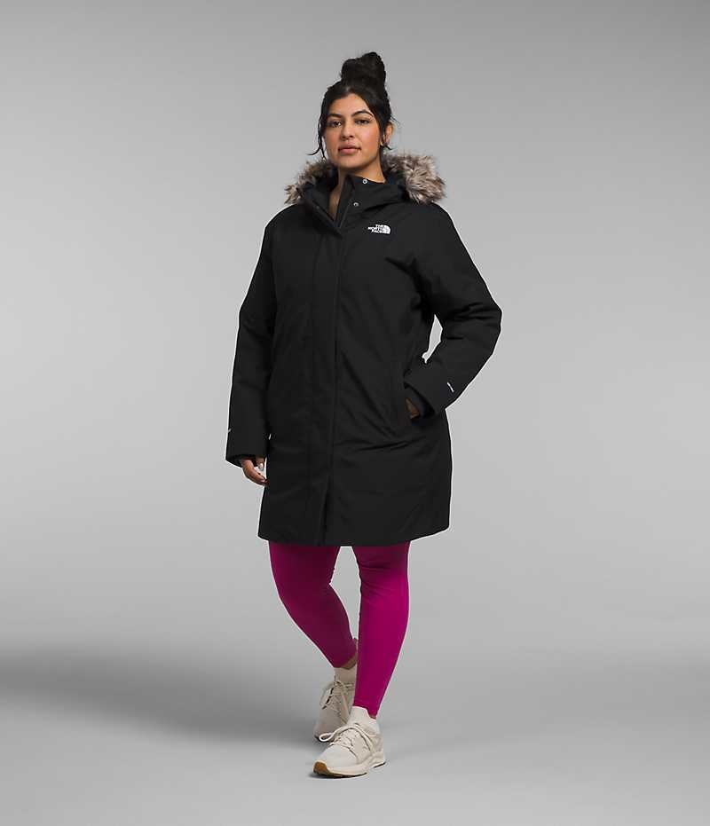 The North Face Plus Arctic Parka Dam Svarta | SE PUILWH